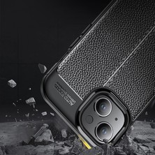 Xstep Case iPhone 15 Plus Tpu Telefon Kılıfı Litchi Doku Damla Koruma Geri Kapak (Yurt Dışından)