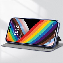 Xstep Case iPhone 15 Pro Shockproof Case Manyetik Kapatma Pu Deri Flip Telefon Kapağı Standlı (Yurt Dışından)