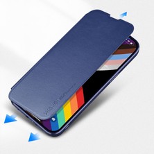 Xstep Case iPhone 15 Pro Shockproof Case Manyetik Kapatma Pu Deri Flip Telefon Kapağı Standlı (Yurt Dışından)