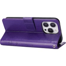 Xstep Case iPhone 15 Pro Max Cep Telefonu Kılıfı Pu Deri Cüzdan Kapak Stand Kayışı (Yurt Dışından)