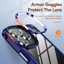 Xstep Case iPhone 15 Pro Max Pc+Tpu Telefon Kılıfı Düşmeyi Önleyici Alaşım Lens Çerçevesi Koruyucu Telefon Kapağı (Yurt Dışından)