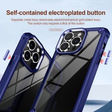 Xstep Case iPhone 15 Pro Max Pc+Tpu Telefon Kılıfı Düşmeyi Önleyici Alaşım Lens Çerçevesi Koruyucu Telefon Kapağı (Yurt Dışından)