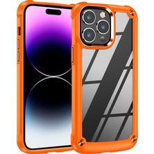Xstep Case iPhone 15 Pro Max Pc+Tpu Telefon Kılıfı Düşmeyi Önleyici Alaşım Lens Çerçevesi Koruyucu Telefon Kapağı (Yurt Dışından)