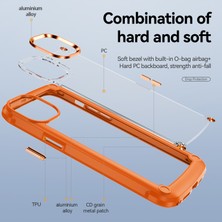 Xstep Case iPhone 15 Pro Max Pc+Tpu Telefon Kılıfı Düşmeyi Önleyici Alaşım Lens Çerçevesi Koruyucu Telefon Kapağı (Yurt Dışından)