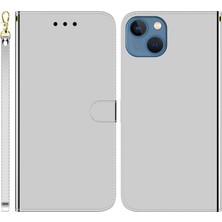 Xstep Case iPhone 15 Pu Deri Cüzdan Için Stand Telefon Kılıfı Ayna Benzeri Yüzey Damla Geçirmez Kapak (Yurt Dışından)