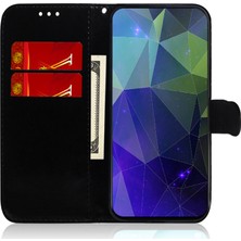 Xstep Case iPhone 15 Pu Deri Cüzdan Için Stand Telefon Kılıfı Ayna Benzeri Yüzey Damla Geçirmez Kapak (Yurt Dışından)