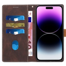 Xstep Case iPhone 15 Pro Cüzdan Deri Kılıfı, Stand Grid Ekleme Koruyucu Telefon Kapağı Kayışlı (Yurt Dışından)
