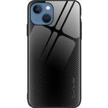 Xstep Case iPhone 15 Cep Telefonu Kapağı Temperli Cam+Karbon Fiber Dokusu ile Yumuşak Tpu Kılıfı (Yurt Dışından)