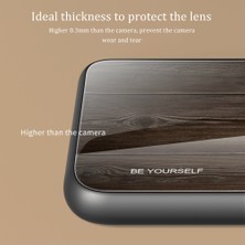 Xstep Case iPhone 15 Pro Ahşap Tahıl Desenli Temperli Cam + Tpu Kapak Çizilmez Telefon Kılıfı (Yurt Dışından)