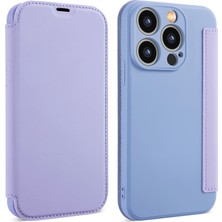 Xstep Case iPhone 15 Pro Koruyucu Kılıf Kart Tutucu Kickstand Sıvı Silikon Cilt Touch Telefon Kapağı (Yurt Dışından)