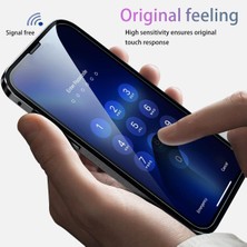 Xstep Case iPhone 15 Manyetik Metal Çerçeve + Çift Taraflı Temperli Cam Telefon Kılıfı (Yurt Dışından)