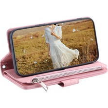 Xstep Case iPhone 15 Pro Max Pu Deri Telefon Kılıfı Fermuarlı Cep Cüzdan Askılı Kapak Standı (Yurt Dışından)