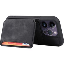 Xstep Case iPhone 15 Pro Max Deri Kaplamalı Tpu Telefon Kılıfı Rfıd Engelleme Cüzdan Anti-Fall Kapak Kickstand ile (Yurt Dışından)