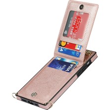 Xstep Case iPhone 15 Pro Max Pu Deri+Tpu Telefon Kapağı Kickstand Fermuar Cüzdan Kılıfı Kayış (Yurt Dışından)