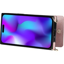 Xstep Case iPhone 15 Pro Max Pu Deri+Tpu Telefon Kapağı Kickstand Fermuar Cüzdan Kılıfı Kayış (Yurt Dışından)