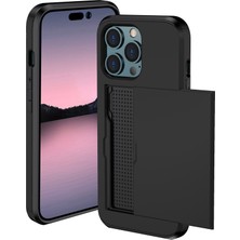 Xstep Case iPhone 15 Pro Max Slayt Kartı Tutucu ile Telefon Kılıfı, Çizgi Anti Tpu + Pc Telefon Kapağı (Yurt Dışından)