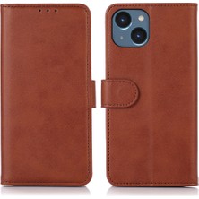 Xstep Case iPhone 15 Cüzdan Telefon Standı Pu Pu Deri Cowhide Doku Çarpışma Karşıtı Kapak (Yurt Dışından)