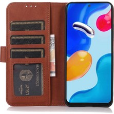 Xstep Case iPhone 15 Cüzdan Telefon Standı Pu Pu Deri Cowhide Doku Çarpışma Karşıtı Kapak (Yurt Dışından)