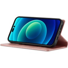 Xstep Case iPhone 15 Pro Mikrofiber Deri Stand Cüzdan Manyetik Telefon Kılıfı Telefon Kapağı (Yurt Dışından)