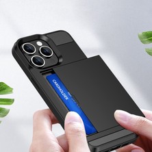 Xstep Case iPhone 15 Plus Sürgülü Kart Tutucu Telefon Kılıfı, Drop Anti Pc + Tpu Arka Kapak (Yurt Dışından)