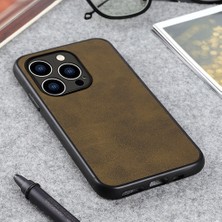 Xstep Case iPhone 15 Pro Max Pc+Tpu+Pu Deri Anti-Sracratch Telefon Kılıfı Cowhide Doku Arka Kapak (Yurt Dışından)