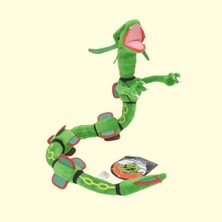 Hızlı Pokemon Pokemon 80CM Rayquaza Büyük Göksel Ejderha Peluş Oyuncak Yeşil Şekillendirilebilir (Yurt Dışından)