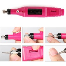 Danlu Pembe Set D Abd Plug Cnhıds Elektrikli Tırnak Matkap Makinesi Setleri Pedikür Manikür Matkap Freze Kesiciler Tırnak Törpüsü Profesyonel 20000RPM Parlatma Araçları (Yurt Dışından)