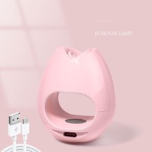Danlu Pembe Sevimli Mini Uv LED Tırnak Lambası Flase Tırnak Profesyonel Kurutma Lambası Manikür Ürün Jel Lehçe Kurutma Lambası USB Güneş Işığı Kız Için (Yurt Dışından)