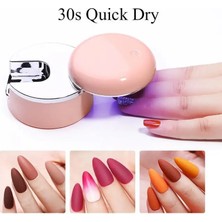 Danlu Pembe Angnya Mini LED Lamba Çivi Için Taşınabilir Tırnak Kurutma Lambası Manikür Çabuk Kuruyan Küçük Tırnak Kurutucular Jel Lehçe Kurutma Tutkal USB (Yurt Dışından)