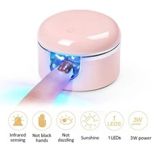 Danlu Pembe Angnya Mini LED Lamba Çivi Için Taşınabilir Tırnak Kurutma Lambası Manikür Çabuk Kuruyan Küçük Tırnak Kurutucular Jel Lehçe Kurutma Tutkal USB (Yurt Dışından)
