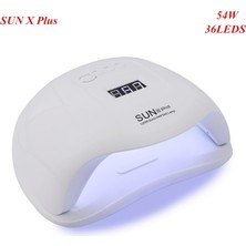 Danlu Sun x Plus Ingiltere 80W Sun X5 Max LED Uv Lamba Tırnak Kurutucu Jel Lehçe Kür Lambası Otomatik Sensörlü LCD Ekran 45LED Lamba Kadınlar Için Tırnak Kurutucu (Yurt Dışından)