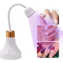 Danlu NEW21W Mini Tırnak Kurutucu Uv LED Lamba Katlanabilir Şarjlı 360° Dönme Kolu Hızlı Jel Tırnak Işık Dıy Ev Salon Manikür (Yurt Dışından)