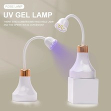 Danlu NEW21W Mini Tırnak Kurutucu Uv LED Lamba Katlanabilir Şarjlı 360° Dönme Kolu Hızlı Jel Tırnak Işık Dıy Ev Salon Manikür (Yurt Dışından)