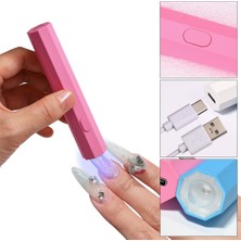 Danlu LD19-3 Mını Taşınabilir Salon Hızlı Kuru USB Tırnak Kurutma Makinesi Ev Fototerapi Araçları Profesyonel Uv LED Tırnak Lambası Mini El Feneri Kalem * (Yurt Dışından)