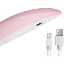 Danlu Pembe Tırnak Lambası 6W Mini Tırnak Kurutucu Beyaz Pembe Uv LED Taşınabilir USB Arayüzü Aile Kullanımı Için Çok Uygundur (Yurt Dışından)