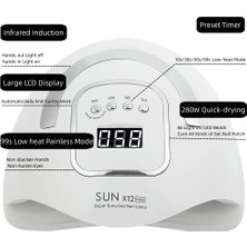 Danlu Sun X9 Max Au 2023 Yeni Sun X12 Max Profesyonel Tırnak Kurutma Lambası Manikür Için 66LEDS Jel Cila Kurutma Makinesi ile Büyük LCD Uv LED Tırnak Lambası (Yurt Dışından)