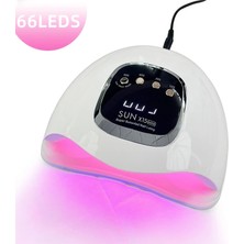 Danlu X15 Max Pink-Eu Sun x 15 Max Tırnak Kurutma Lambası 66 LED Uv LED Tırnak Kurutucu Manikür Makinesi Tırnaklar Için Jel Cila Kurutucu Akıllı Sensörlü Tırnak Salonu (Yurt Dışından)