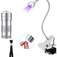 Danlu Mavi 395 Nm Uv LED Işık Armatürleri, Uv Jel Tırnak Kürleme Için Deveboynu ve Kelepçeli, Jel Tırnak Için Ultraviyole Uv Masa Tırnak Lambası, #1 (Yurt Dışından)