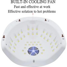 Danlu Modern2 Ab Yeni Tırnak Kurutucu ile Dahili Soğutma Fanı Uv LED Tırnak Lambası 45 Adet Led'ler 10S30S60S Zamanlayıcı Hızlı Kuruyan Cila Jel Tırnak Lambası (Yurt Dışından)