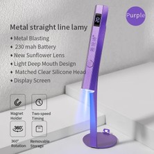 Danlu 1 Diğer Manikür Yeni Metal Kalem Uv Işık Lambası Ekranlı Taşınabilir Güç Fototerapi Uv LED Lambalar Mini El Lambası Tırnak Araçları (Yurt Dışından)