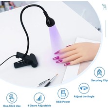 Danlu Siyah B LED Tırnak Işıkları Kurutucu Uv Lamba Ultraviyole Esnek Klipsli Masa Mini USB Uv Jel Kür Masa Lambası Manikür Pedikür Salon Araçları # (Yurt Dışından)