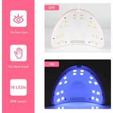 Danlu 801-PEMBE USB Yıkoolın Yüksek Verimli Çivi Kurutucu 18 Uv Işıkları Tırnak Kurutma Lambası Uv Çivi Aksesuarları Için LED Lamba Jel Lehçe Kür Makinesi (Yurt Dışından)