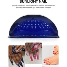 Danlu X5 72W Beyaz Ab Sun X5 Max Uv LED Lamba Tırnak Lambası Tüm Tırnak Jel Lehçe Kurutma Için Otomatik Sensör LCD Ekran 57LED Uv Lamba Taşınabilir Tırnak Kurutucu (Yurt Dışından)