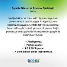 Ecos3 Biberon, Oyuncak ve Emzik Temizleyici, Organik & Vegan Sertifikalı, Kokusuz, Fosfatsız, 500ml