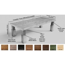 Ntconcept Sui Ahşap Ayak Masif Ahşap Sehpa
