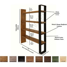 Ntconcept Via Masif Ağaç Kitaplık-Vitrin