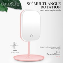 Friendship 5x Büyütün Beyaz LED Makyaj Makyaj Aynası Işıklar ile Döner Ayna Depolama Masaüstü Ayarlanabilir Dimmer USB Kozmetik Ayna Makyaj Vanity (Yurt Dışından)