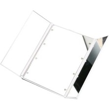 Friendship Beyaz Makyaj Aynası 3 Katlanır Taşınabilir 8 LED Işık Boncuk Kozmetik Masa Aynası Güzellik Malzemeleri (Yurt Dışından)