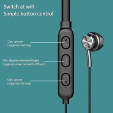 Jingyi Boyun Bantlı Kulaklık Kablosuz Kulaklıklar Bluetooth 5.0 Mikrofon ile Manyetik Spor Su Geçirmez Tws Kulakiçi Blutooth Kulaklık (Yurt Dışından)