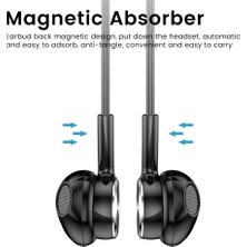 Jingyi Boyun Bantlı Kulaklık Kablosuz Kulaklıklar Bluetooth 5.0 Mikrofon ile Manyetik Spor Su Geçirmez Tws Kulakiçi Blutooth Kulaklık (Yurt Dışından)